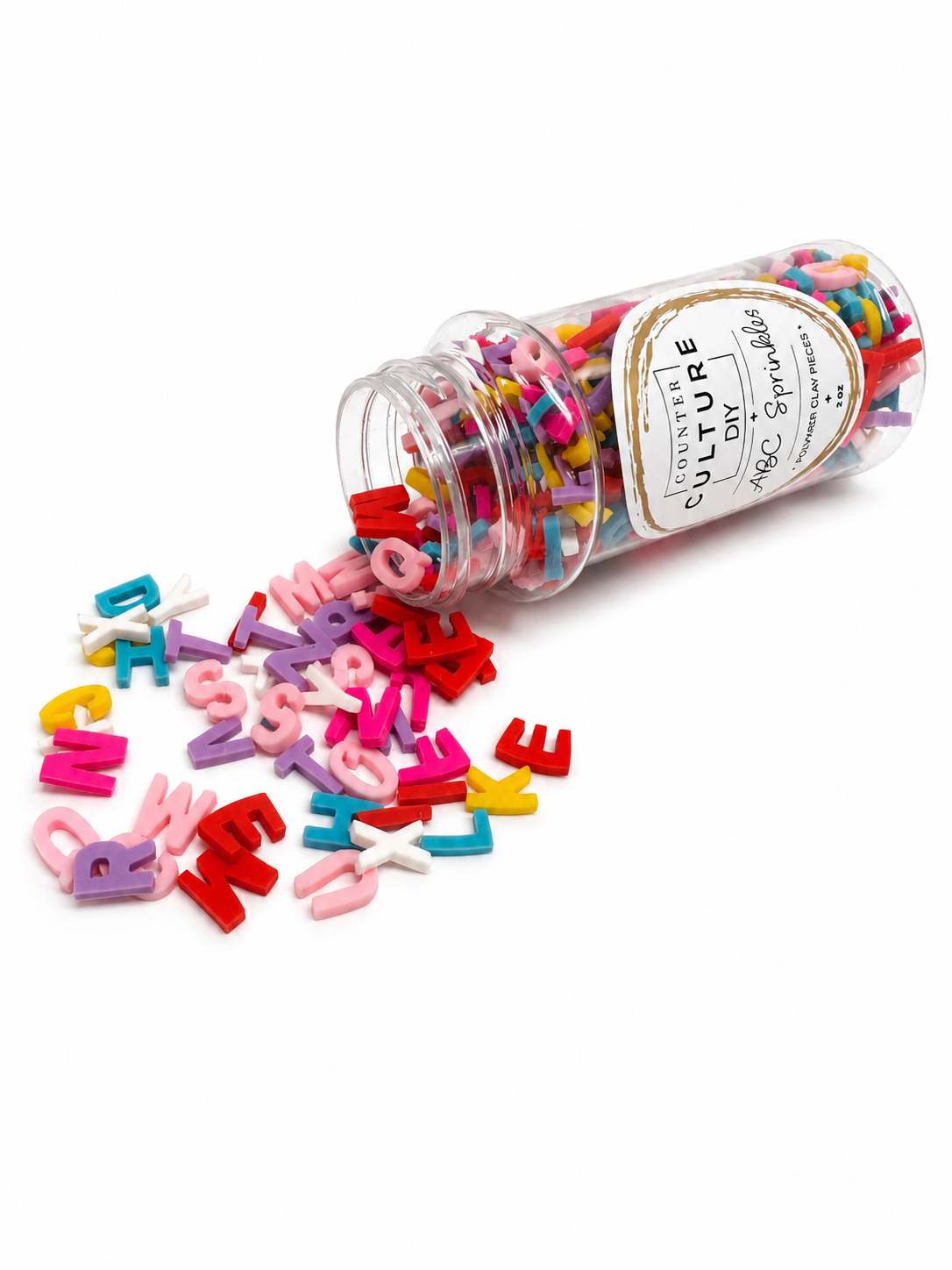 ABC Sprinkles: 2 oz Polymer Clay Pieces