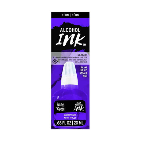 Neon purple alcohol ink