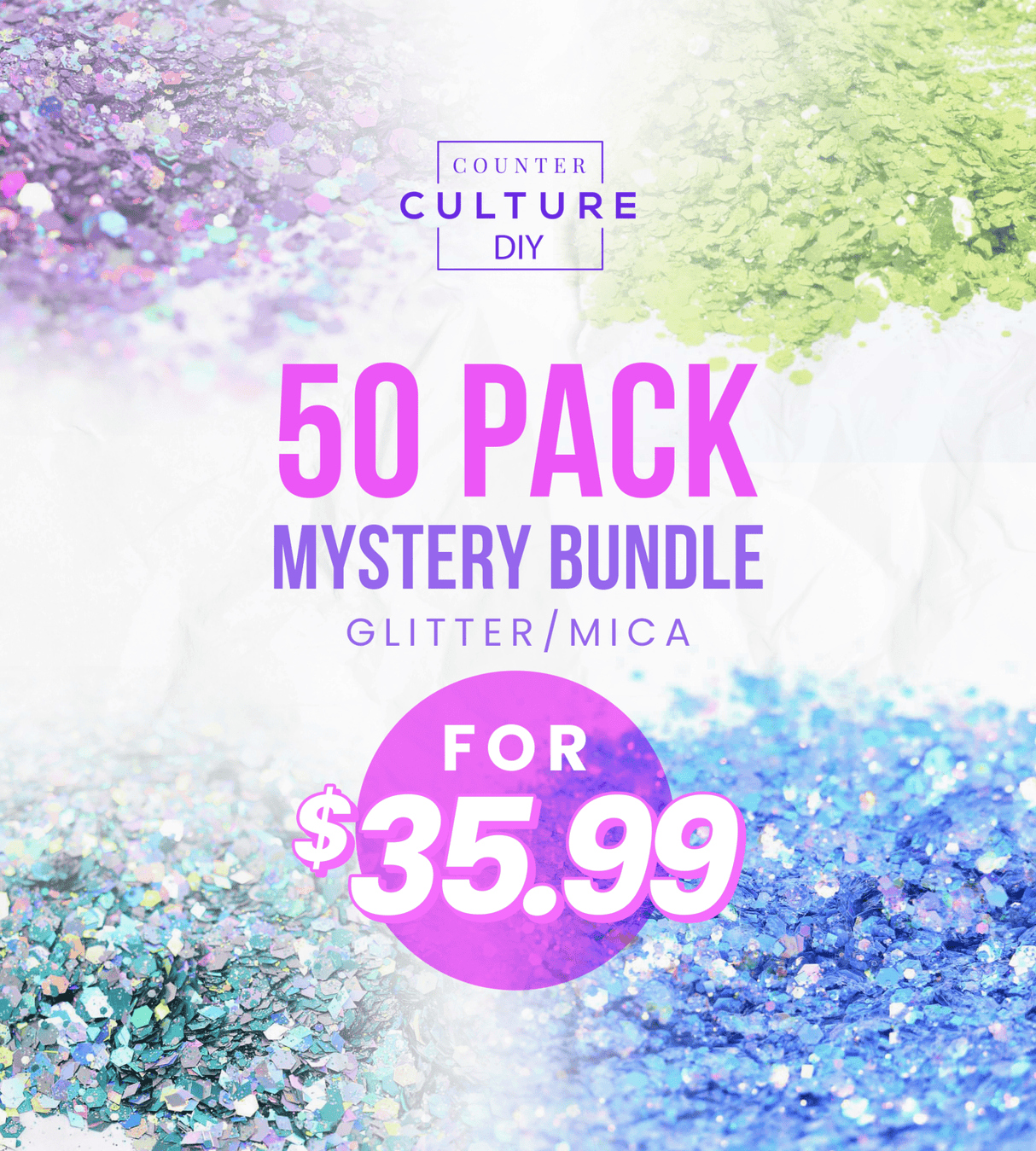 50 pack glitter/mica - Counter Culture DIY