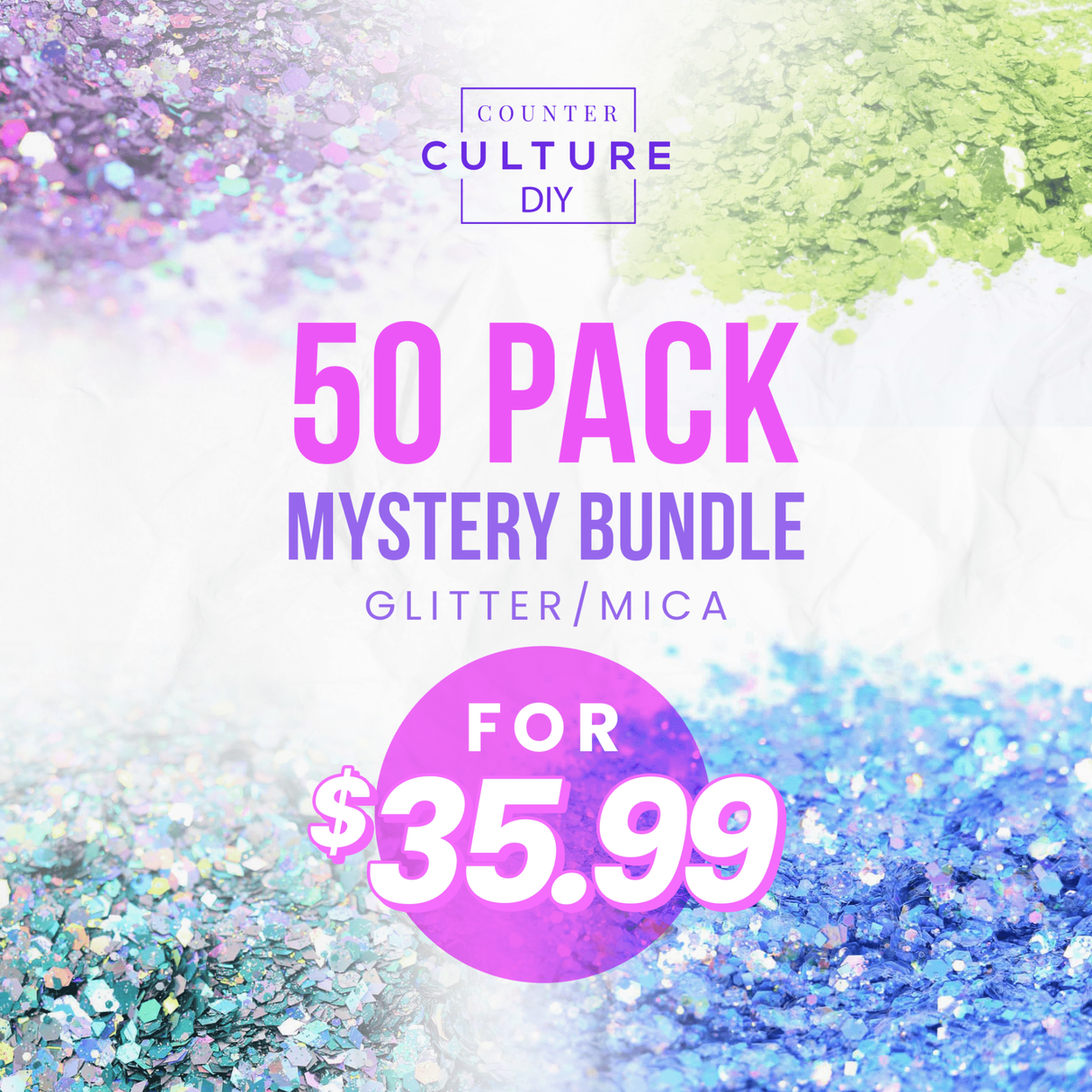 50 pack glitter/mica - Counter Culture DIY
