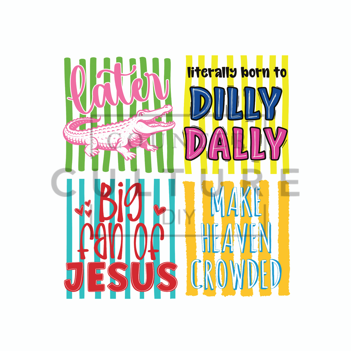 Summer DTF Gang Sheet: Faith, Fun & Southern Charm 🎨☀️
