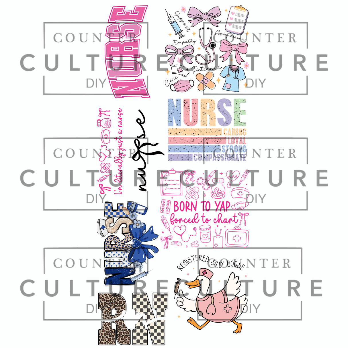 Nurse Life - DTF Gang Sheet