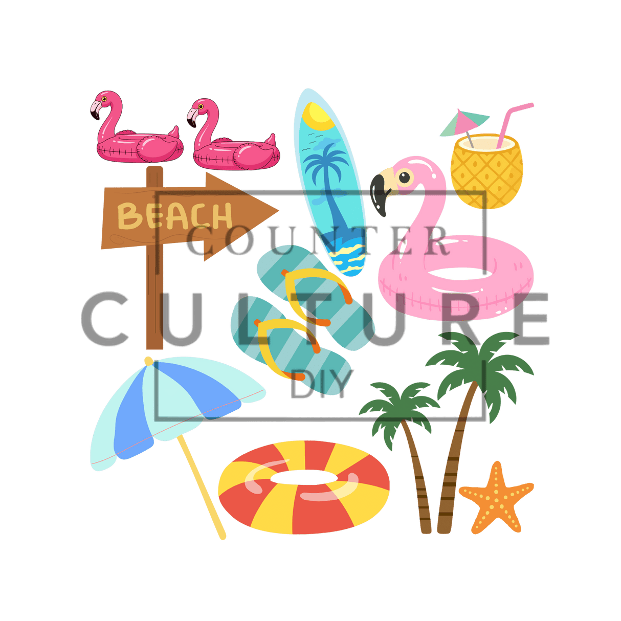 UV DTF Decal Element Sheets: Artist Series