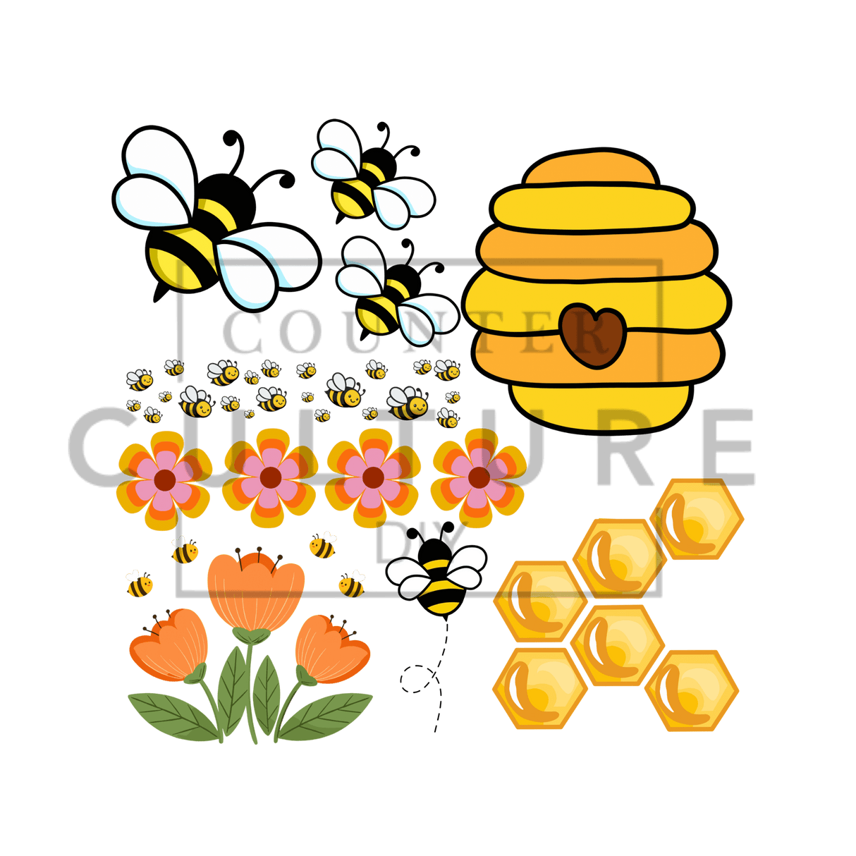 UV DTF Decal Element Sheets: Artist Series