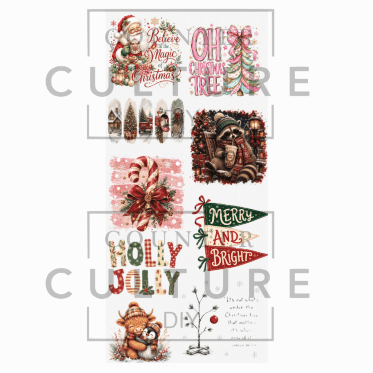 Festive Christmas Favorites DTF Transfer Bundle