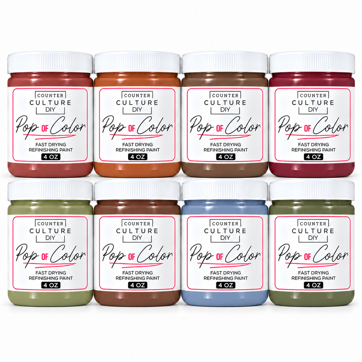 Fall Acrylic Chalk-Like Paint Bundle - 8 Colors