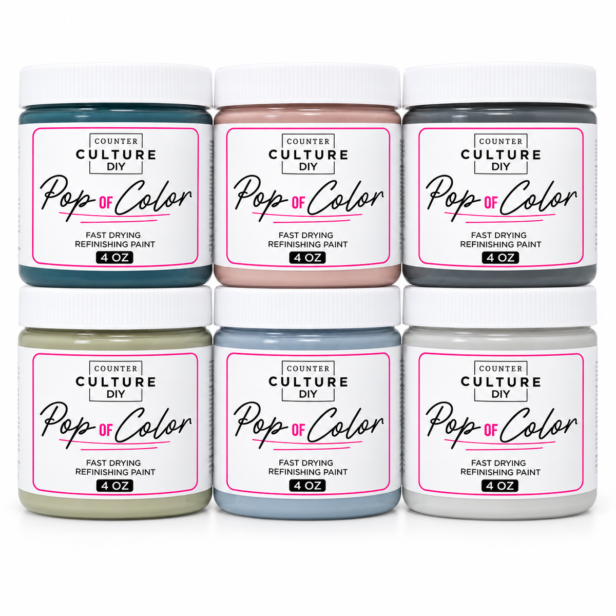 Furniture Favorites Acrylic Chalk-Like Paint Bundle - 6 Colors
