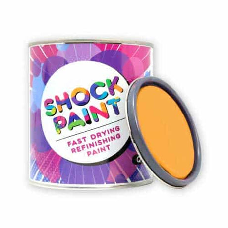 Neon orange fast drying craft paint