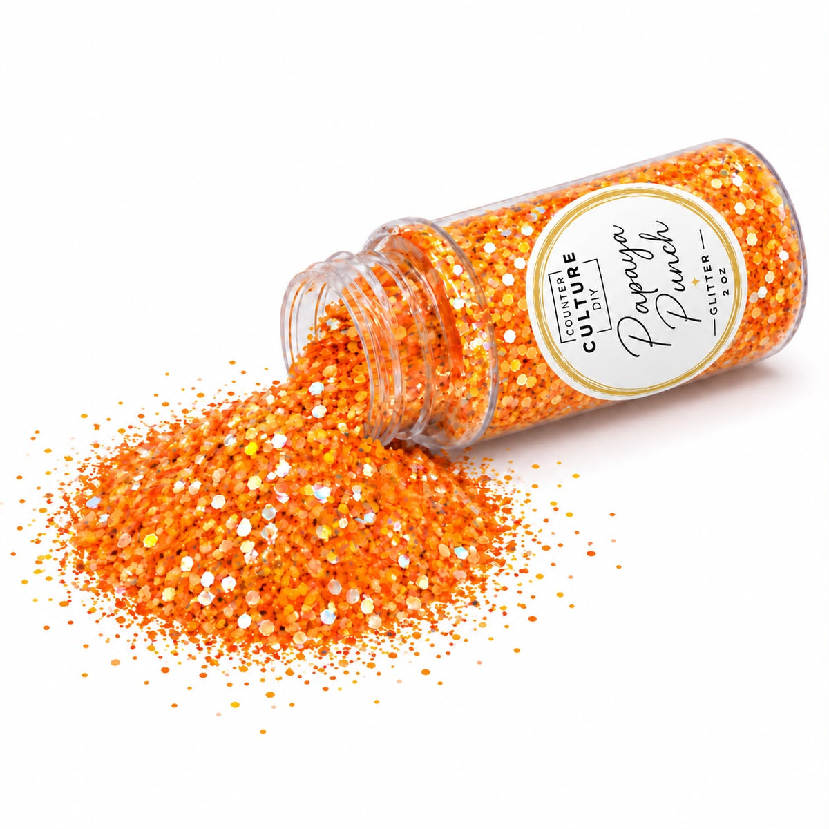 Papaya Punch Orange Glitter- 2 oz