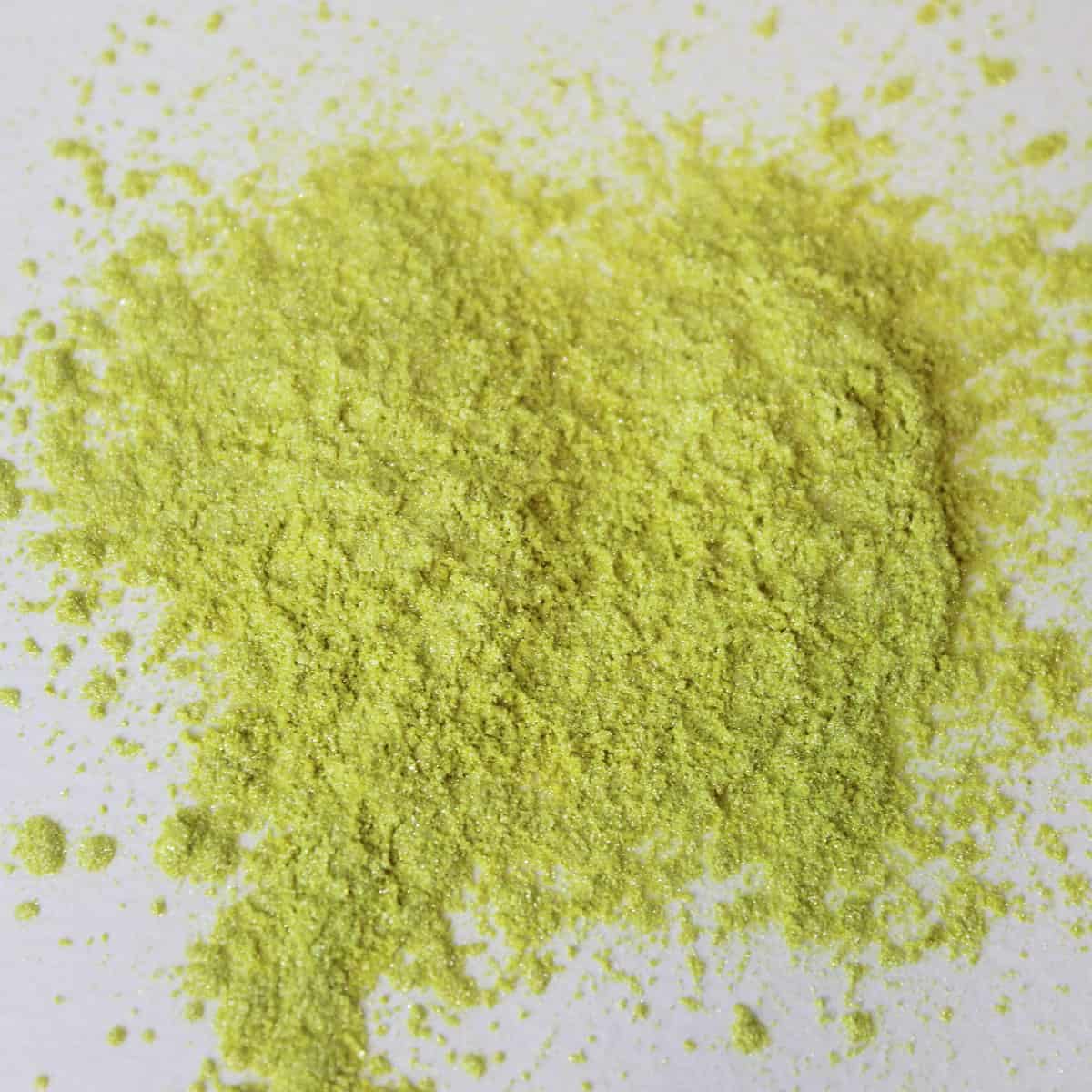 Yellow mica pigment powder