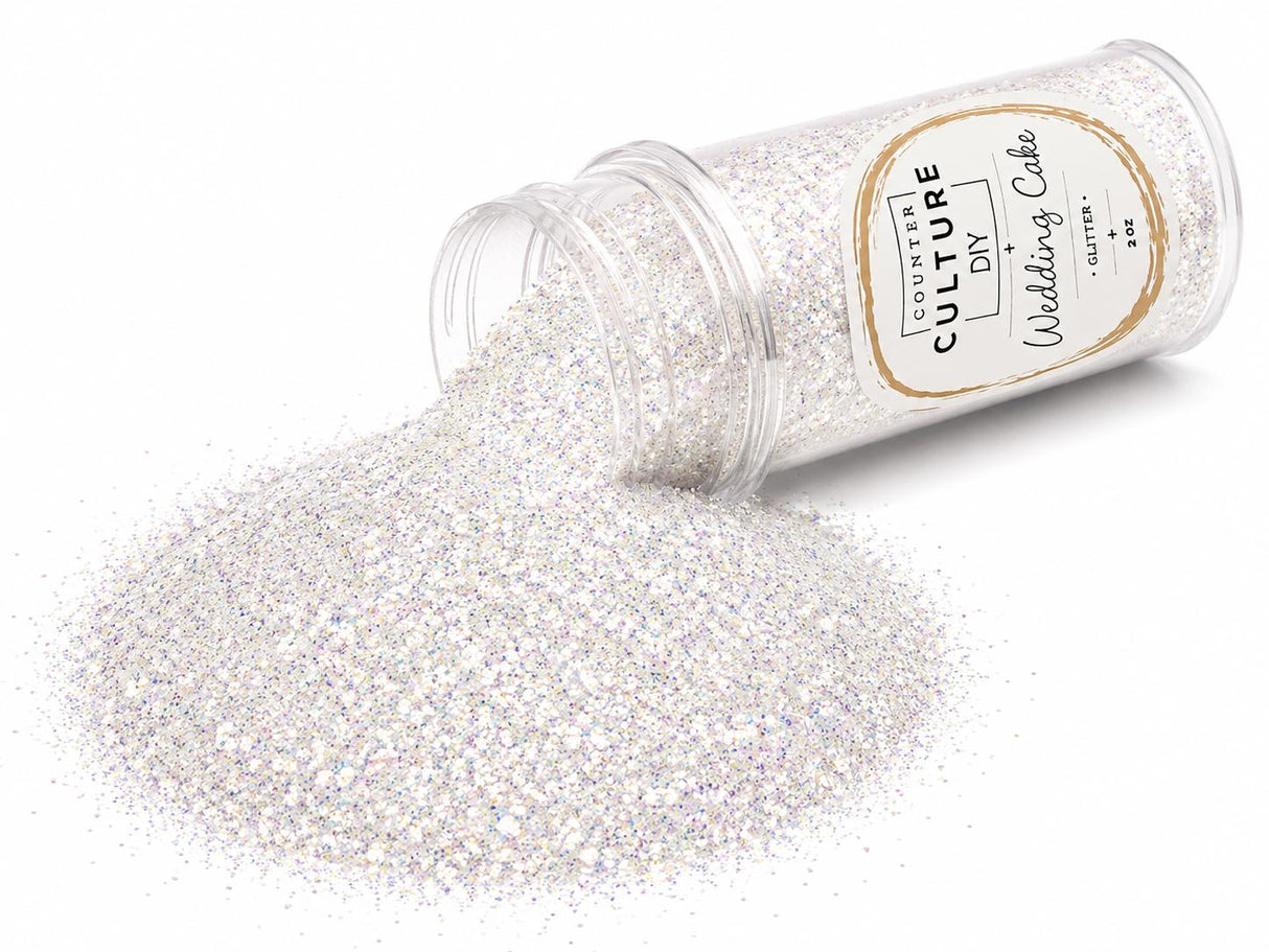Wedding Cake Medium Glitter: 2 oz Jar