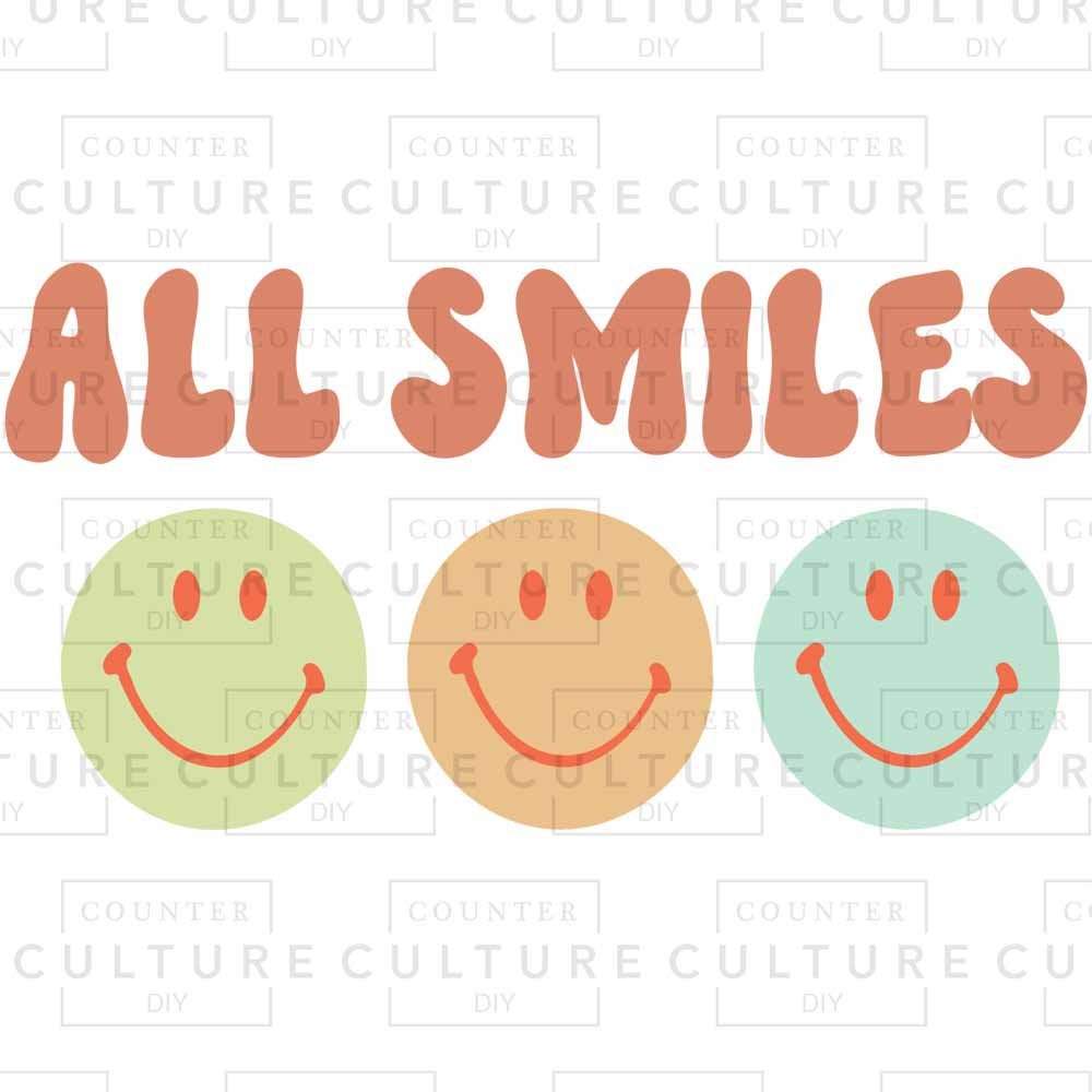 All Smiles DTF Transfer - Counter Culture DIY