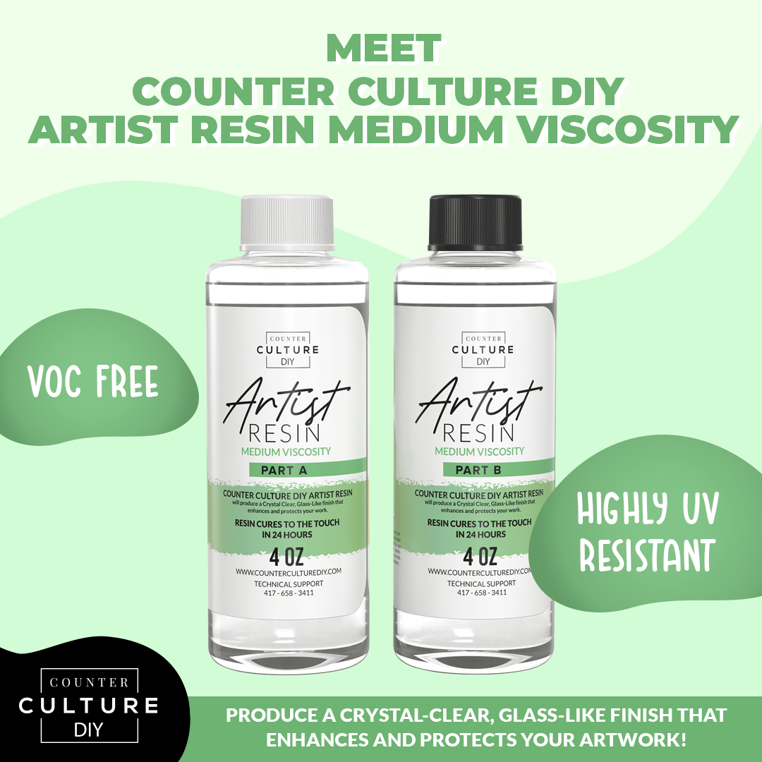 Artist Resin Medium Viscosity - Counter Culture DIY