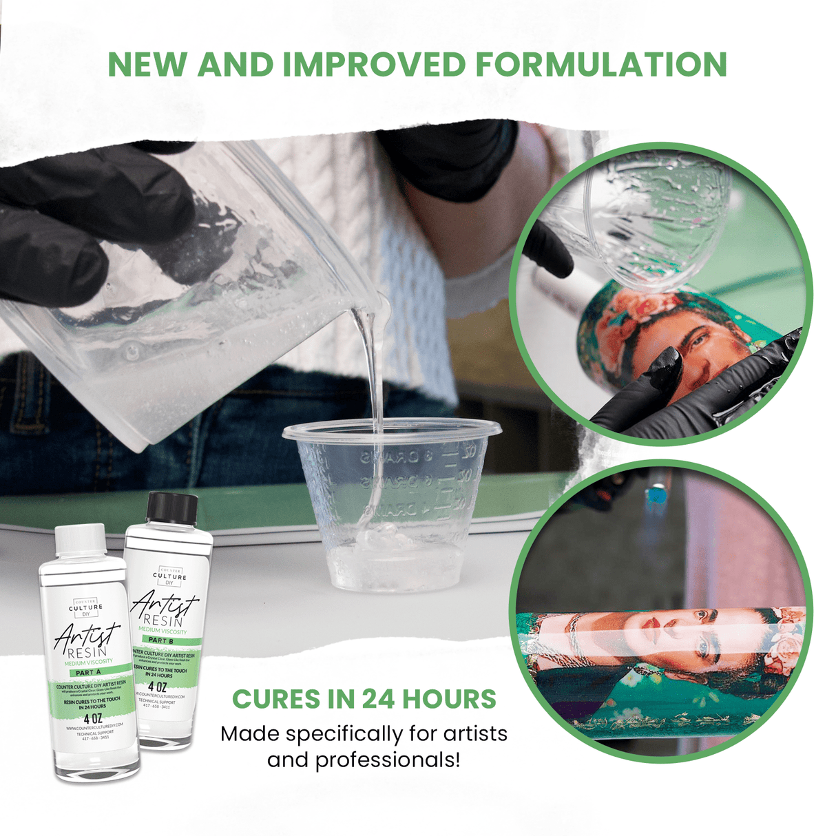 Artist Resin Medium Viscosity - Counter Culture DIY