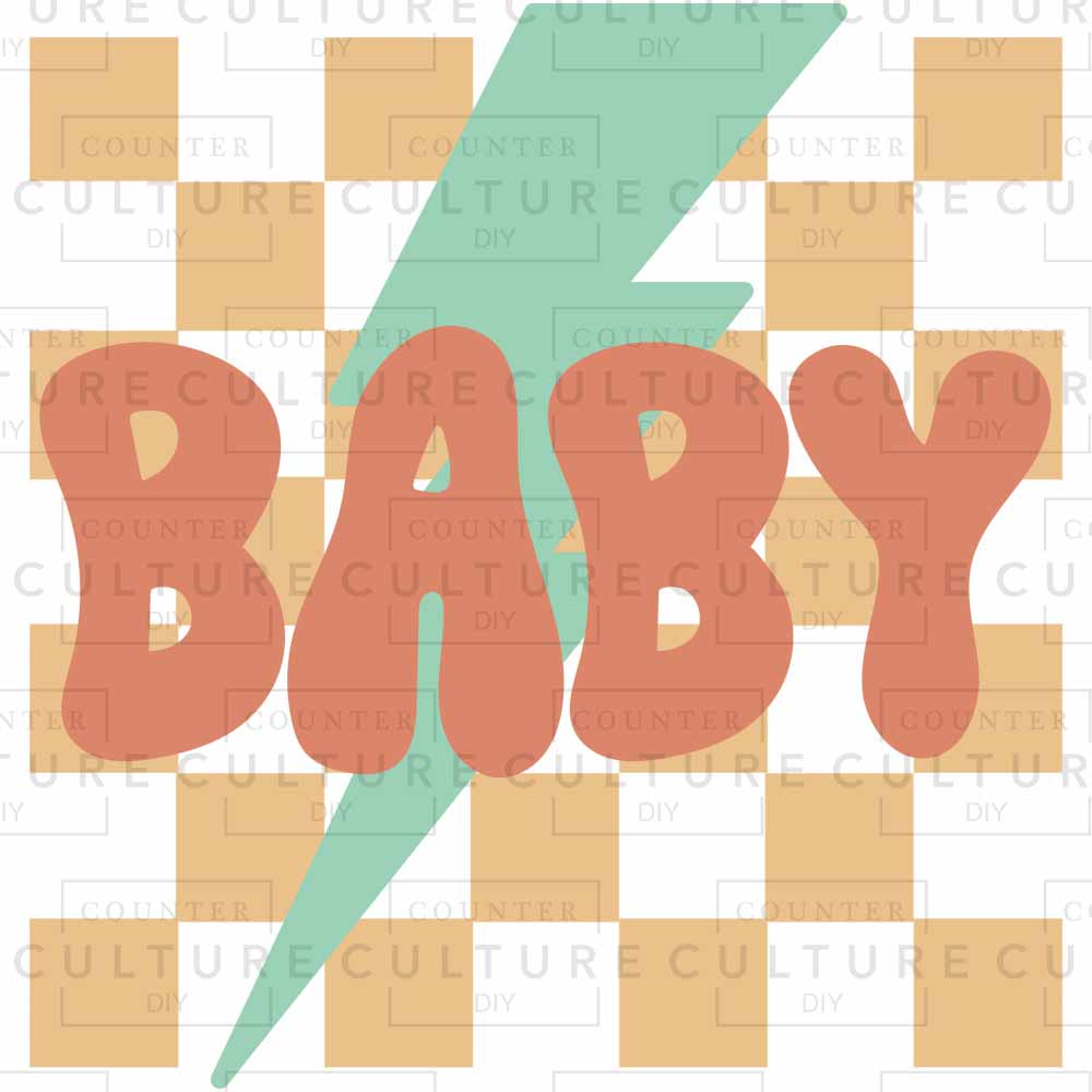 Baby Checker DTF Transfer - Counter Culture DIY