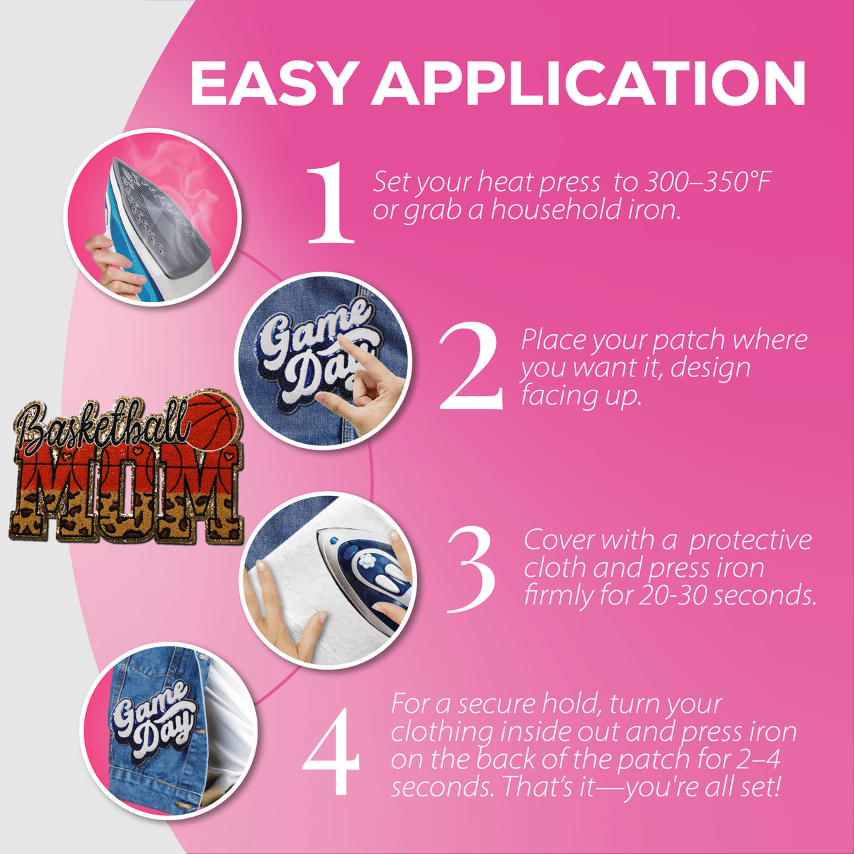 Basketball Mom Chenille Patch - Counter Culture DIY