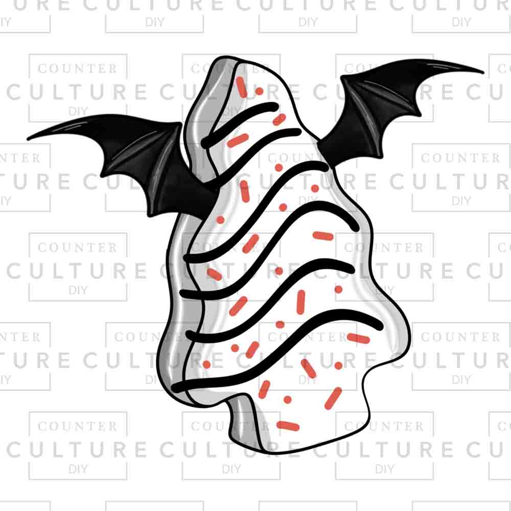 Bat Tree Cake UV DTF - Counter Culture DIY