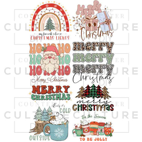 Christmas 1 DTF Gang Sheet - Counter Culture DIY