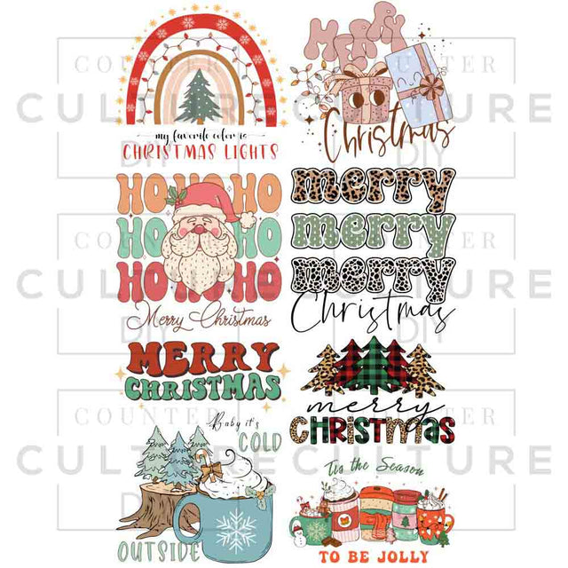 Christmas 1 DTF Gang Sheet - Counter Culture DIY