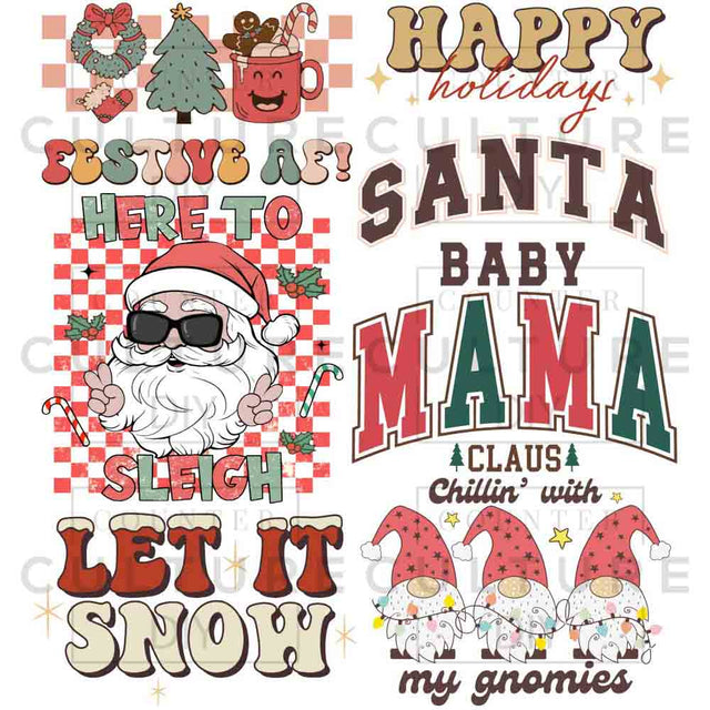 Christmas 2 DTF Gang Sheet - Counter Culture DIY