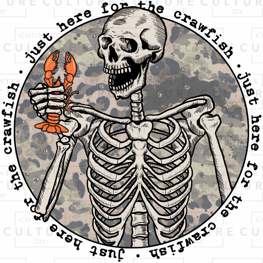 Crawfish Camo DTF Transfer - Counter Culture DIY