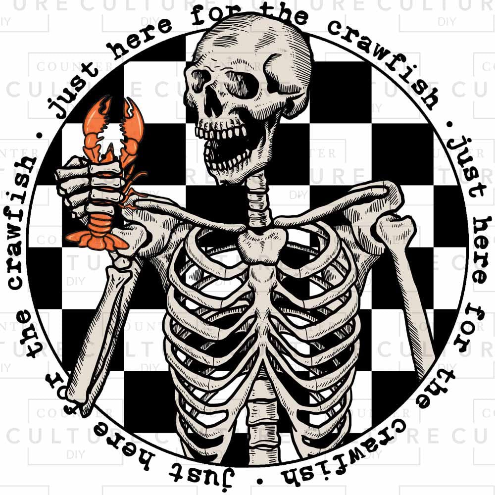 Crawfish Checker DTF Transfer - Counter Culture DIY