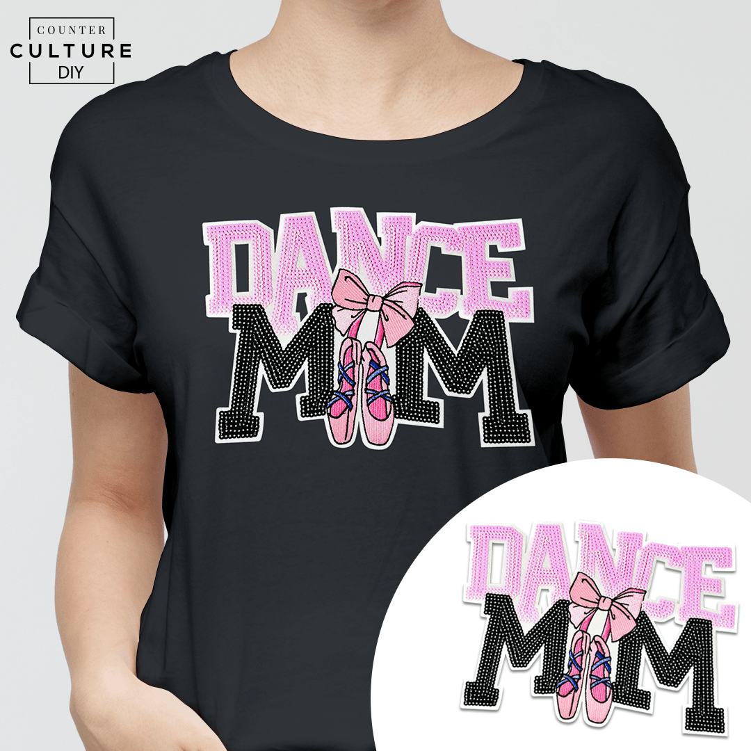 Dance Mom Sequin Embroidered Patch - Counter Culture DIY