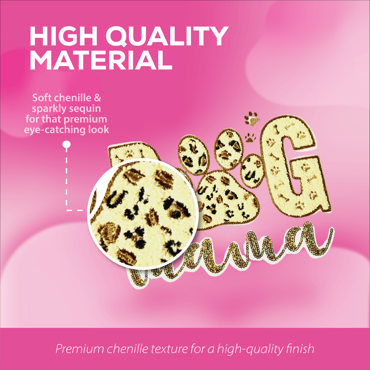 Dog Mama Chenille Patch - Counter Culture DIY