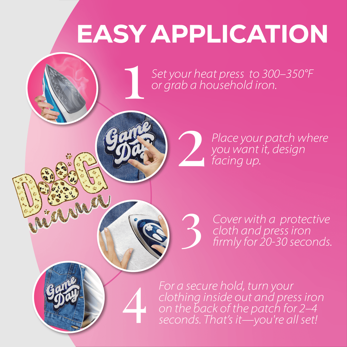 Dog Mama Chenille Patch - Counter Culture DIY