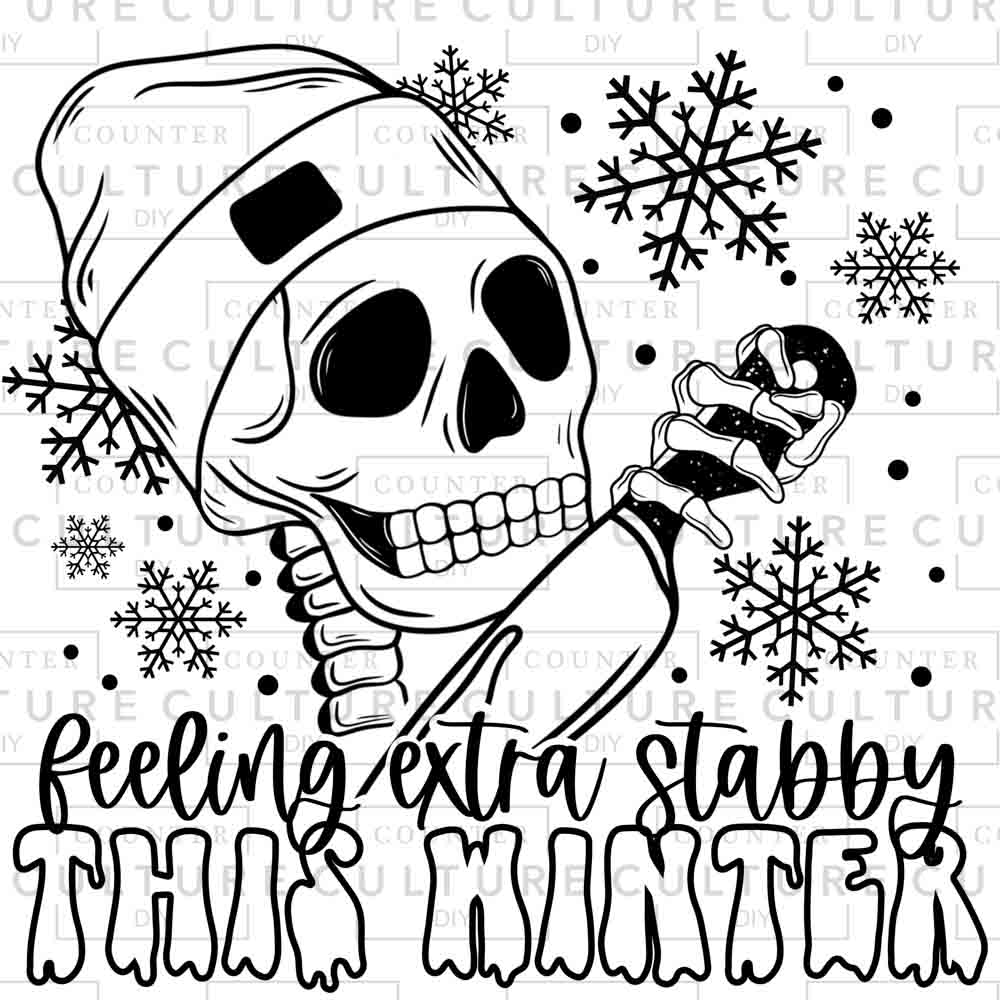 Extra Stabby DTF Transfer - Counter Culture DIY