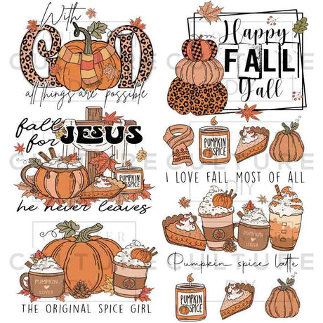 Fall for God DTF Gang Sheet - Counter Culture DIY