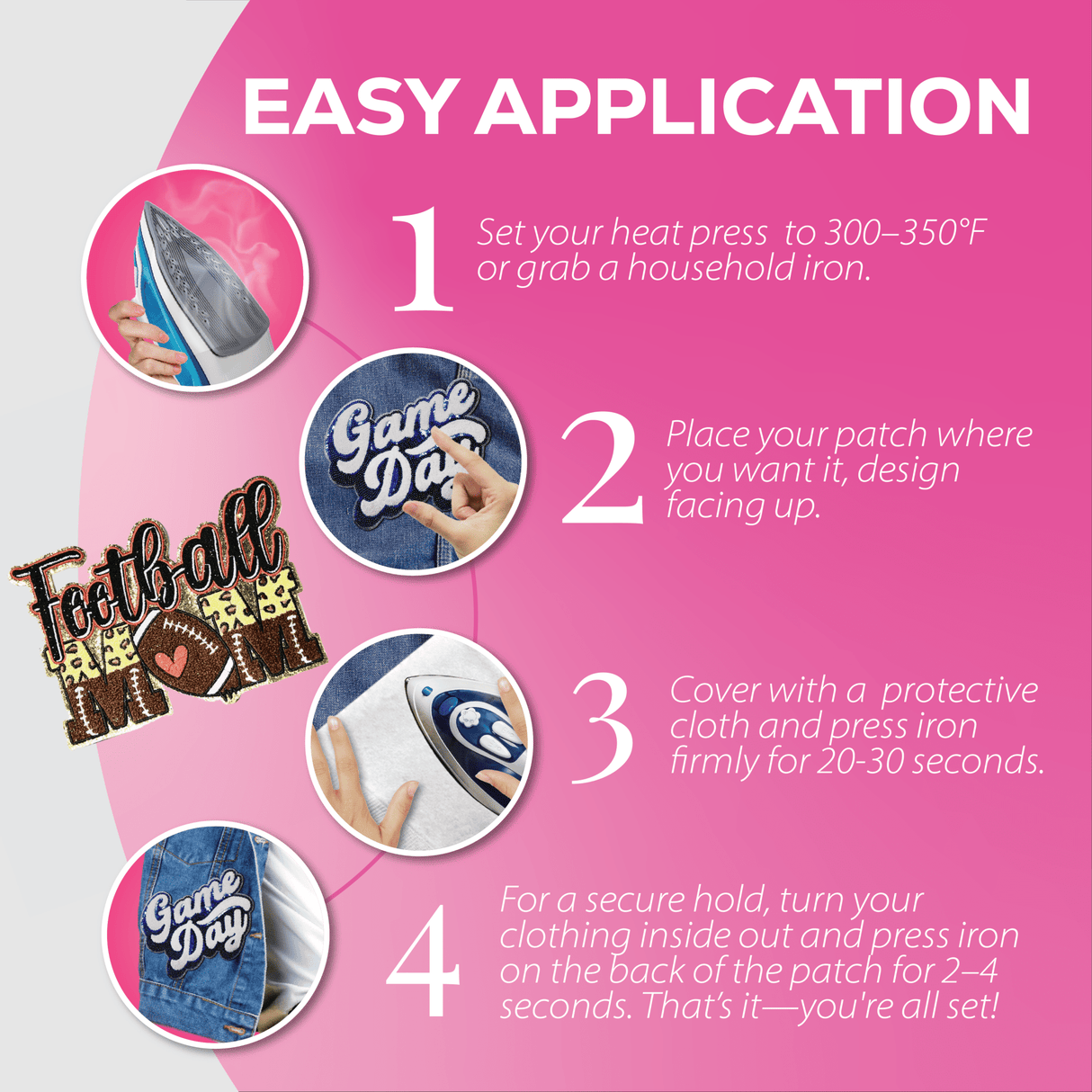 Football Mom Patch - Counter Culture DIY