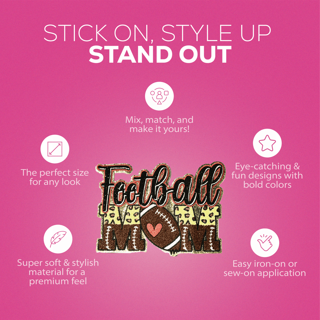 Football Mom Patch - Counter Culture DIY