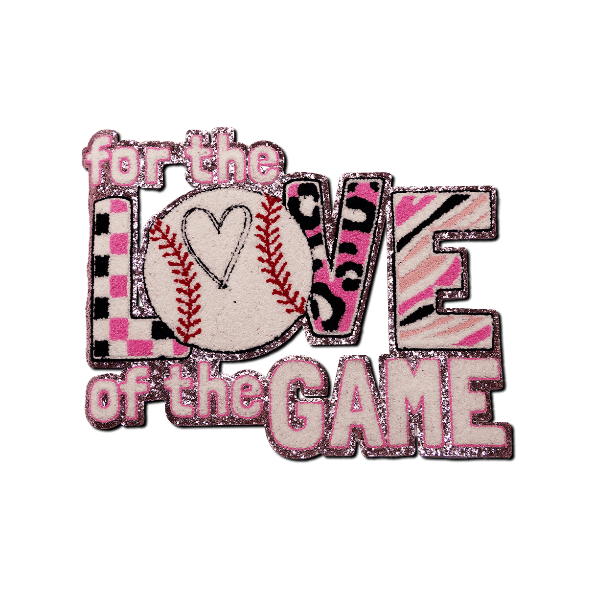 "for the LOVE of the Game" Baseball theme Patch - Counter Culture DIY
