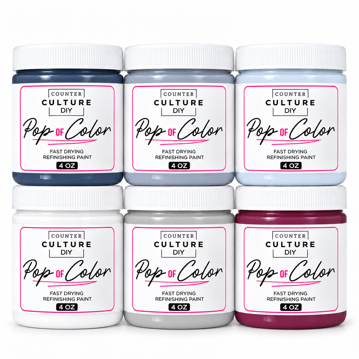 Frozen Acrylic Chalk-Like Paint Bundle - 6 Colors lifestyle image