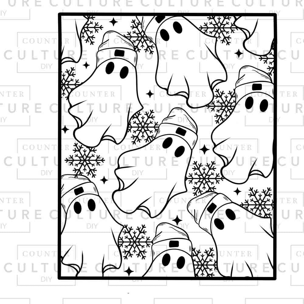 Ghost beanies UV DTF - Counter Culture DIY