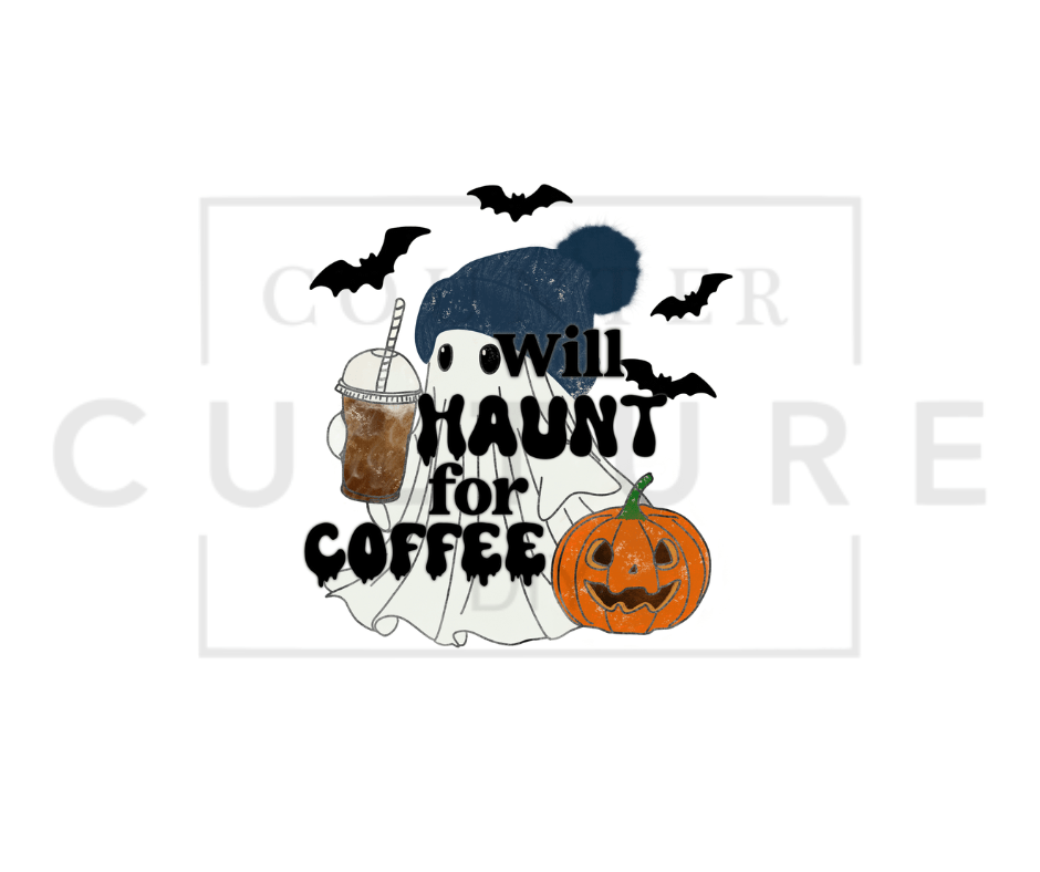 Ghostie Coffee - DTF Transfer by Ashley Lee - Counter Culture DIY