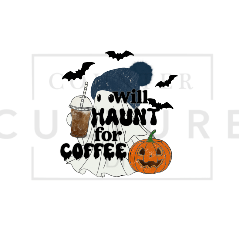 Ghostie Coffee - DTF Transfer by Ashley Lee - Counter Culture DIY