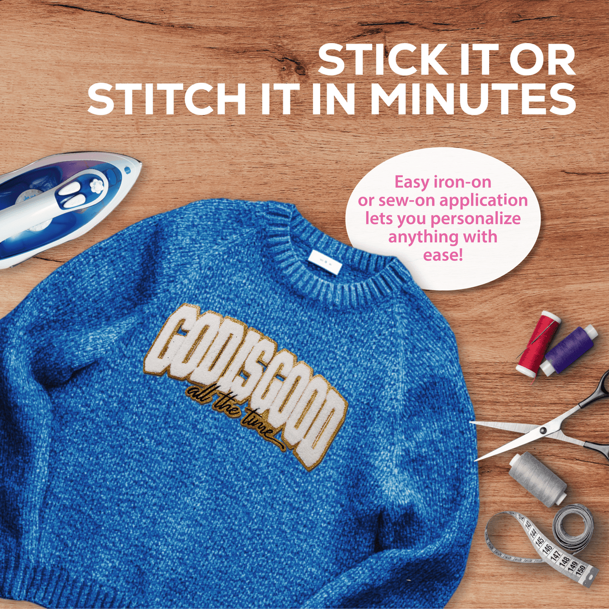 "God is Good" Chenille Patch - Counter Culture DIY