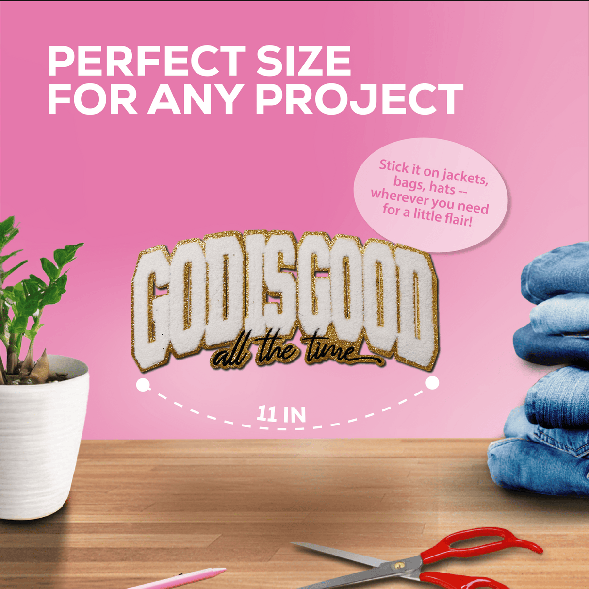 "God is Good" Chenille Patch - Counter Culture DIY