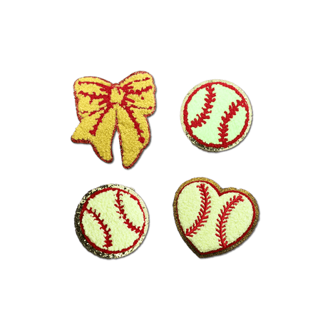 Hat Patches: Softball (set of 4) - Counter Culture DIY