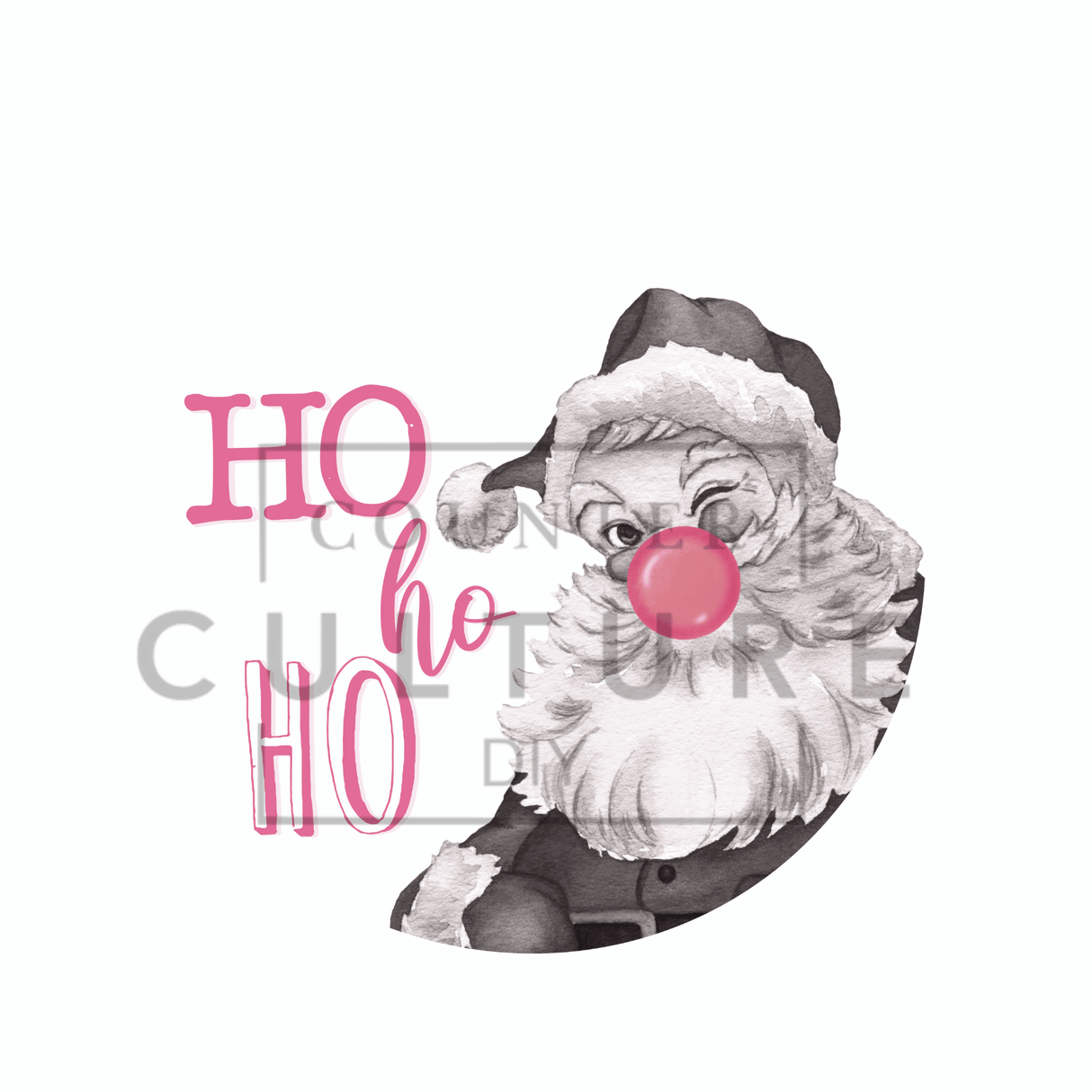 HO HO HO - DTF Round - Counter Culture DIY