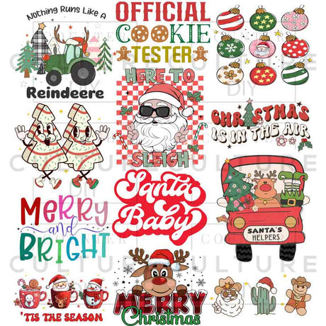 Kids' Christmas DTF Gang Sheet - Counter Culture DIY