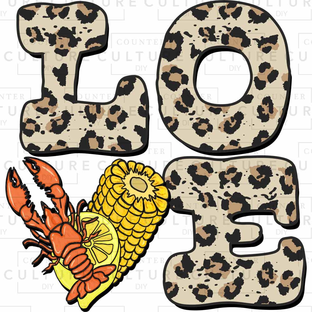 LOVE Crawfish DTF Transfer - Counter Culture DIY