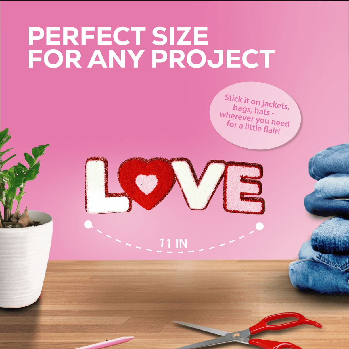 Love Patch - Sequin & Embroidered - Counter Culture DIY