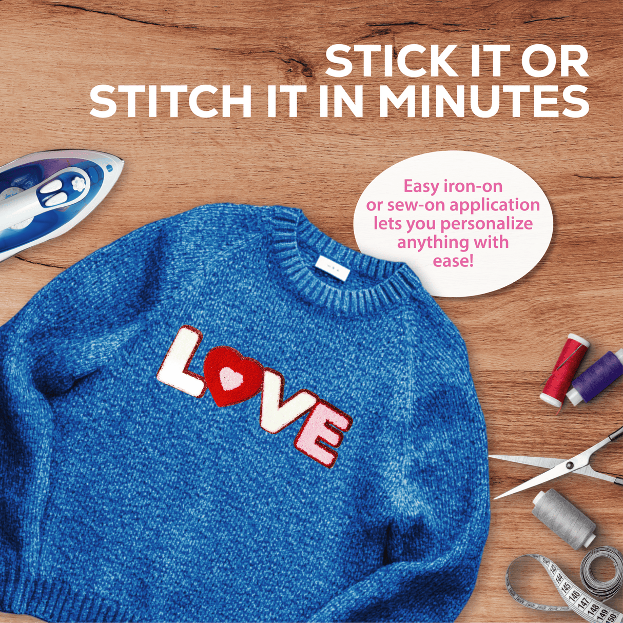 Love Patch - Sequin & Embroidered - Counter Culture DIY