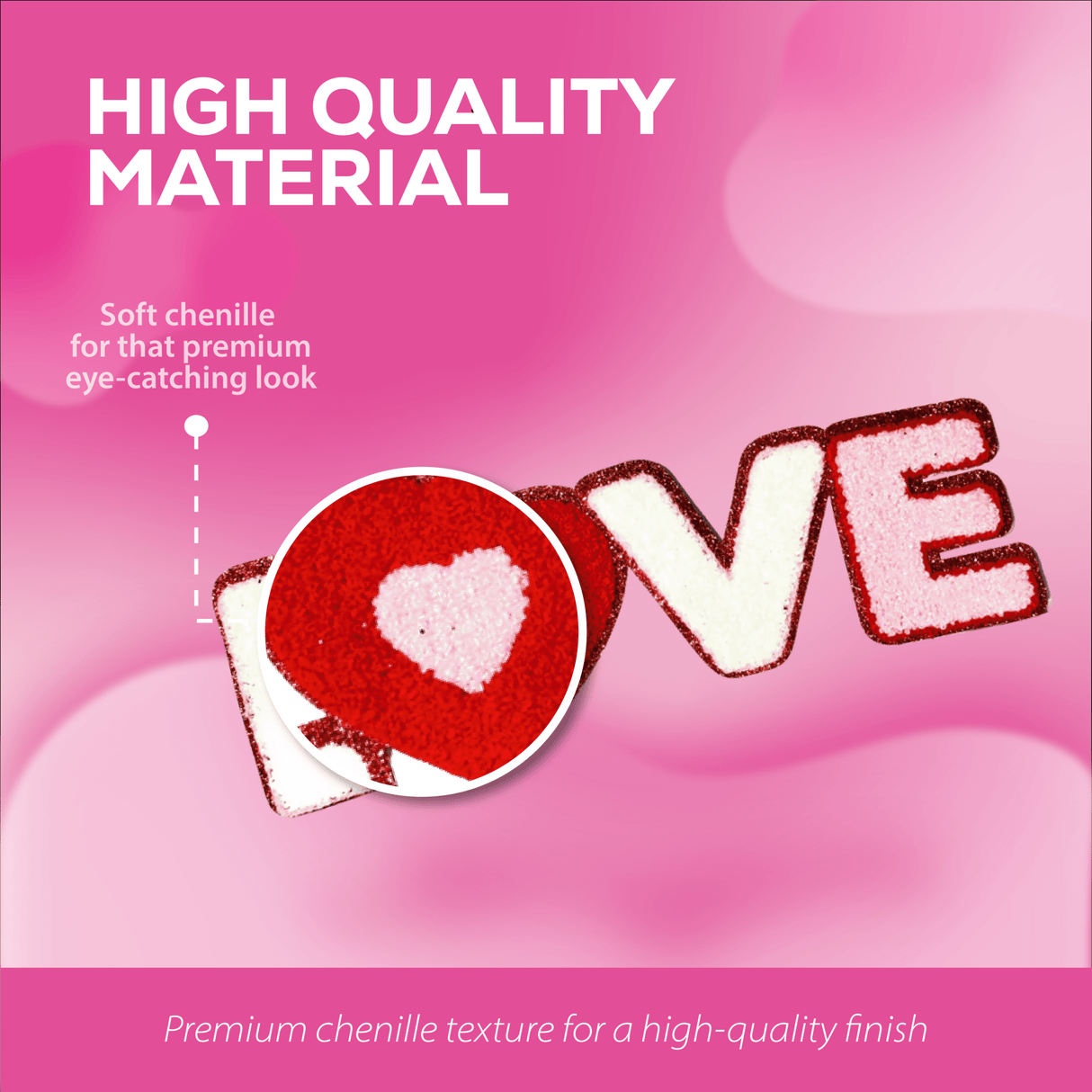 Love Patch - Sequin & Embroidered - Counter Culture DIY