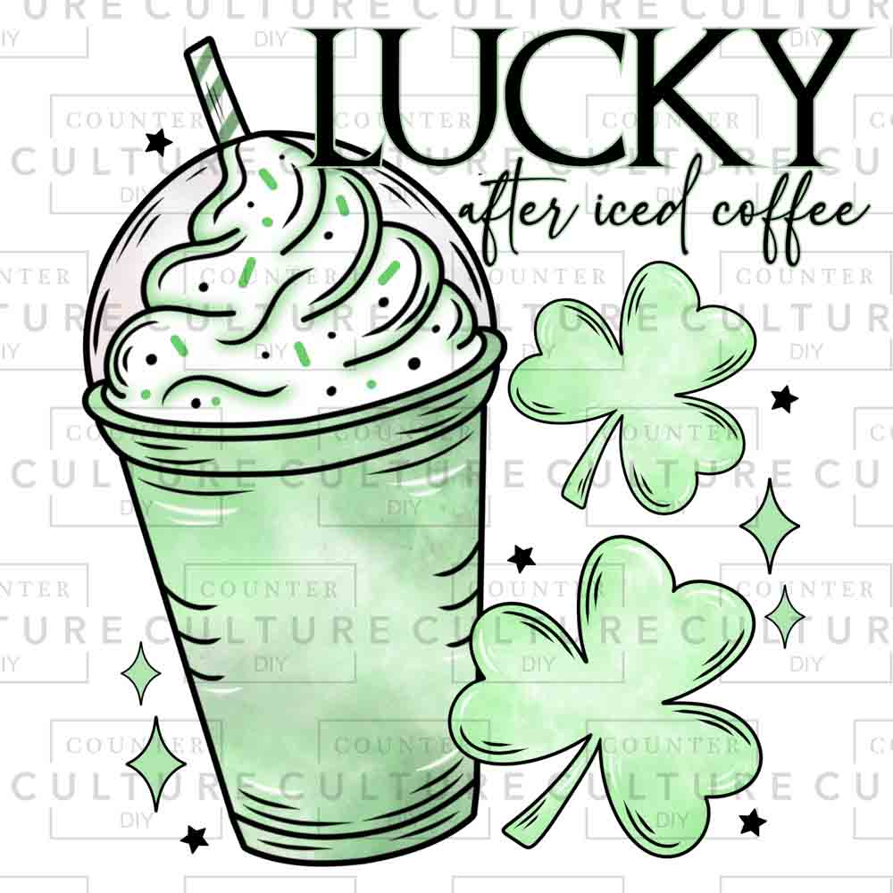 Lucky Coffee DTF Transfer - Counter Culture DIY