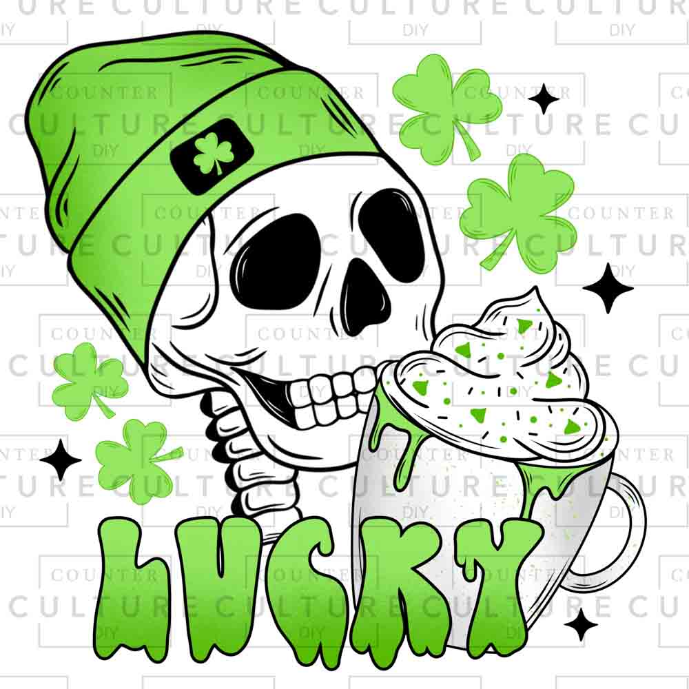 Lucky Skellie DTF Transfer - Counter Culture DIY