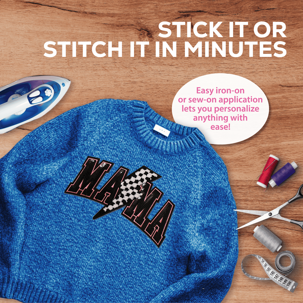 Mama Lighting Chenille Patch - Counter Culture DIY